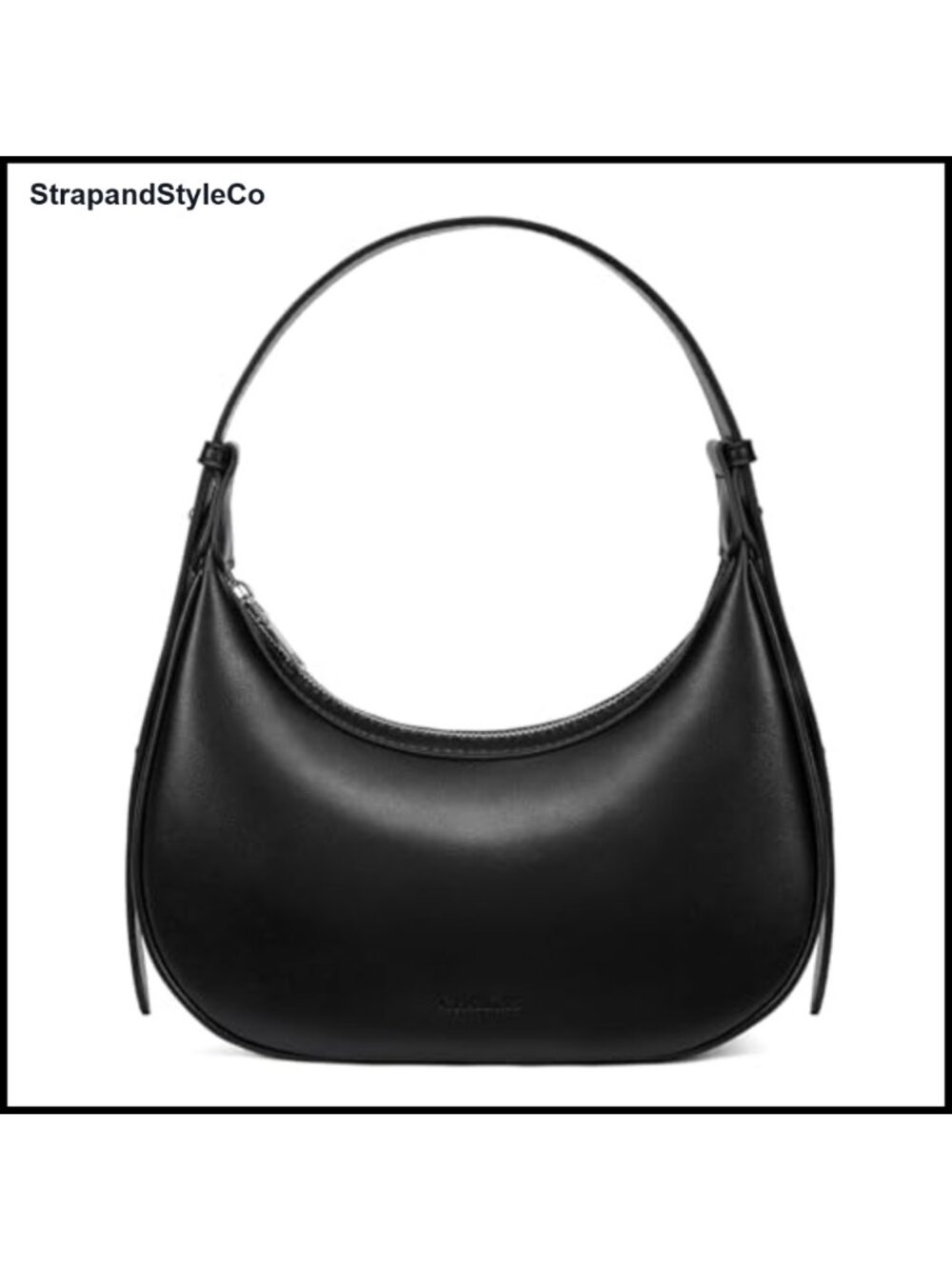 RFID Vegan Leather Crescent Hobo Shoulder Bag Top-Handle Clutch Purse